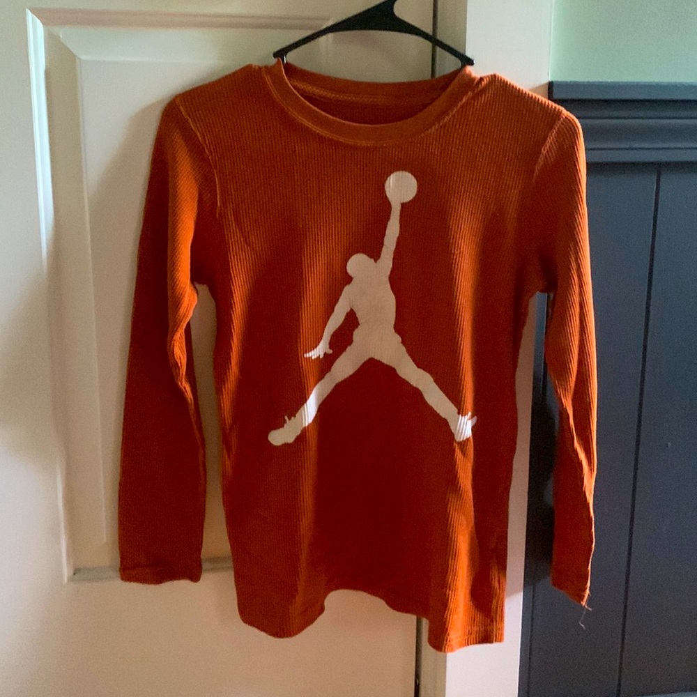 Orange Air Jordan Sweater long sleeve